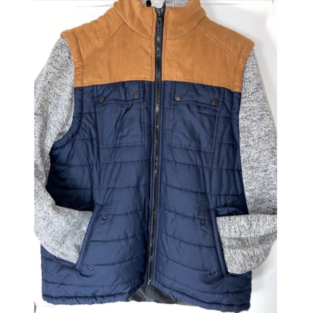 Distortion Clothing Jacket Vest Mens XL Hooded West Coast Skater Style